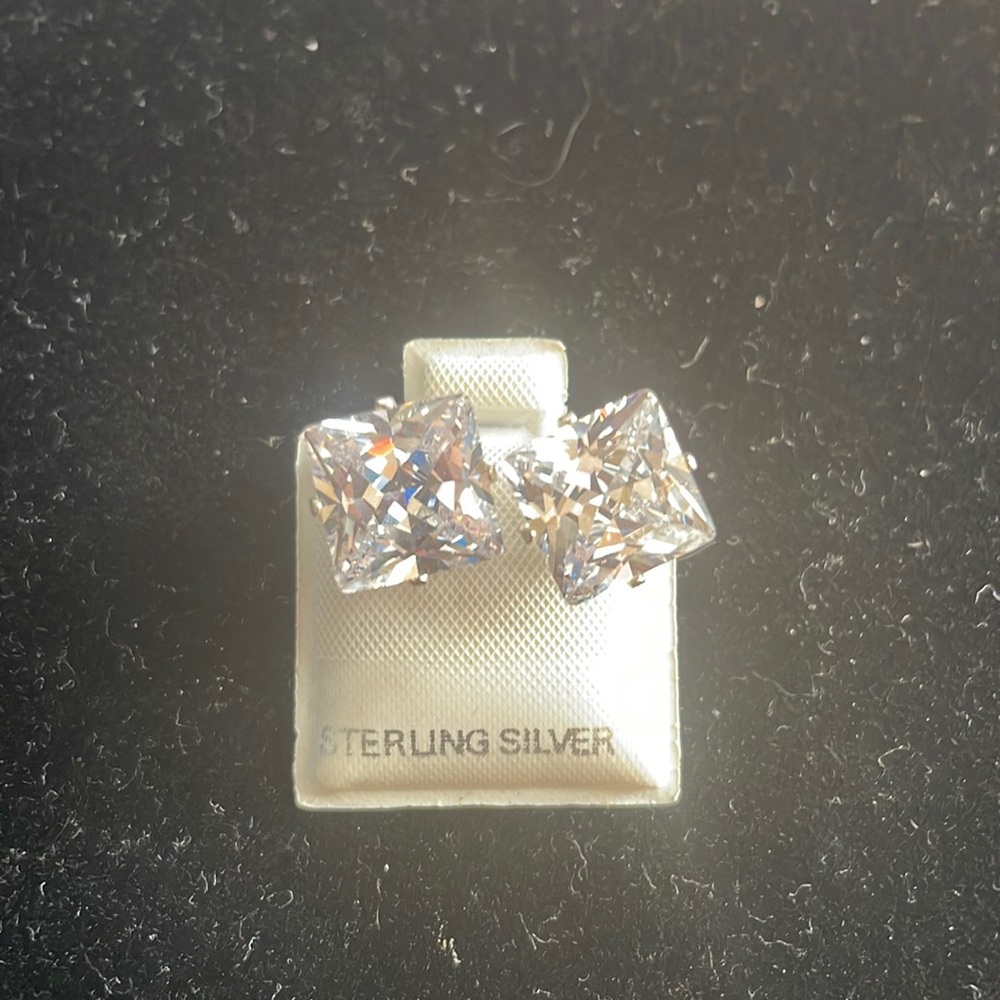 925 Sterling Silver CZ Earrings